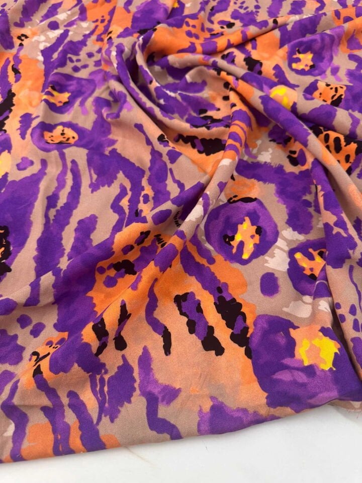 Desenli Viskon Elbise Etek Gömlek Şalvar