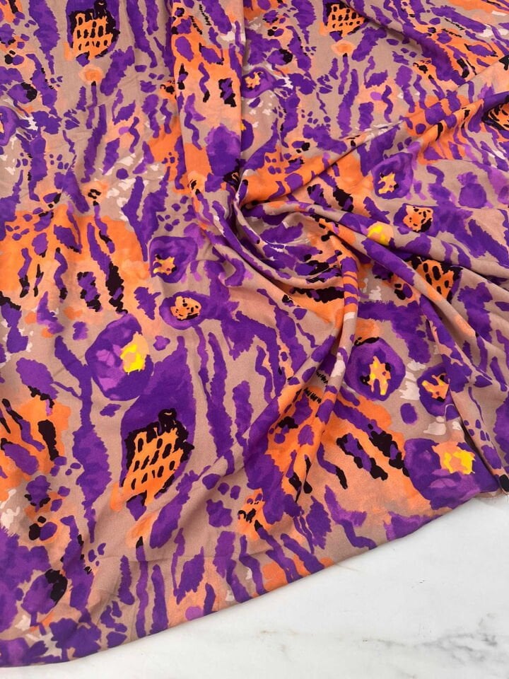 Desenli Viskon Elbise Etek Gömlek Şalvar