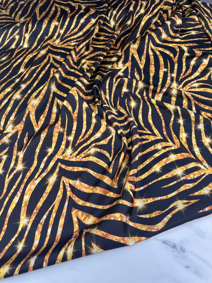 Desenli İpek Saten Elbise Gömlek Şalvar