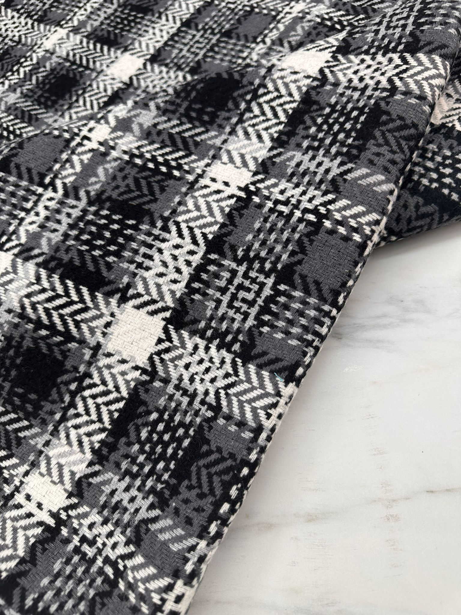 Ekose Desen Şanel Kumaş Elbise etek Ceket