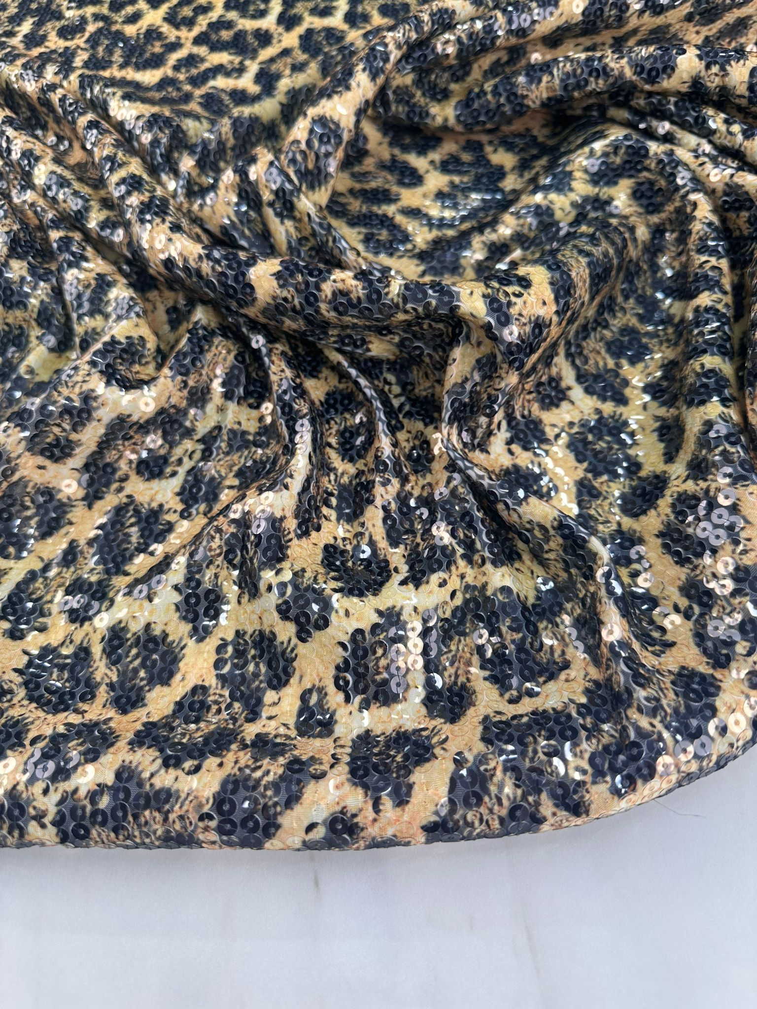 Leopar Payet Elbise Etek Şalvar Abiye Elbise