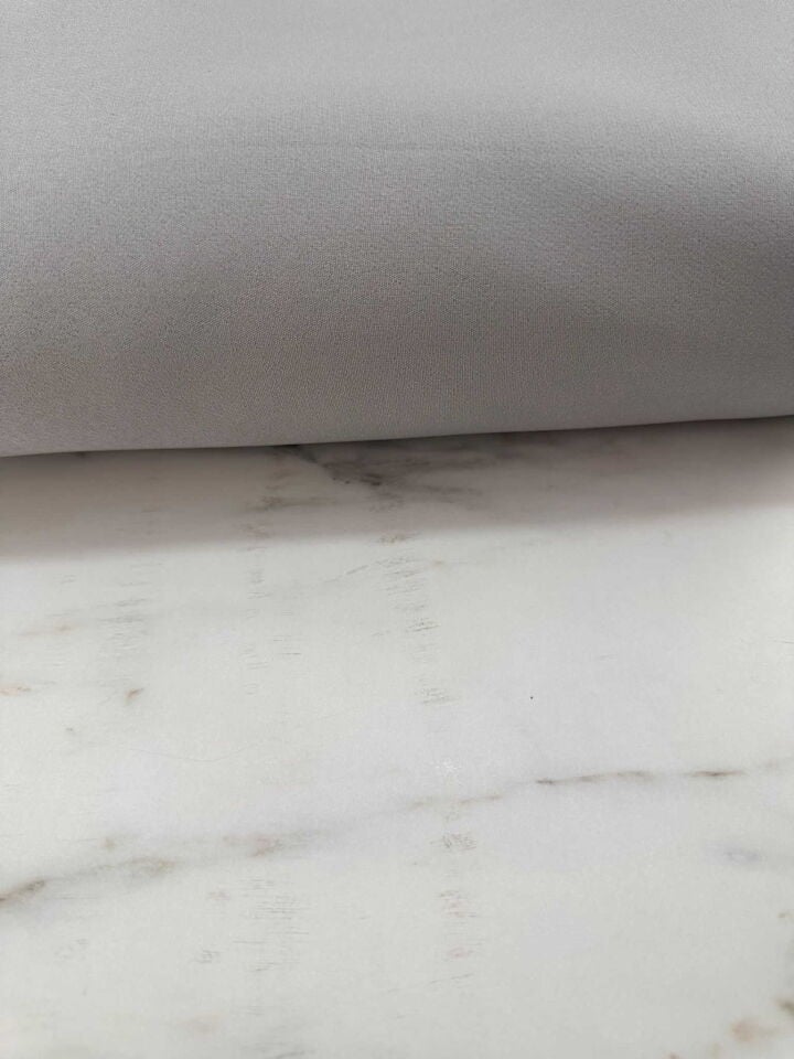 Gri Likralı Dabıl Krep Elbise Etek Ceket Pantolon