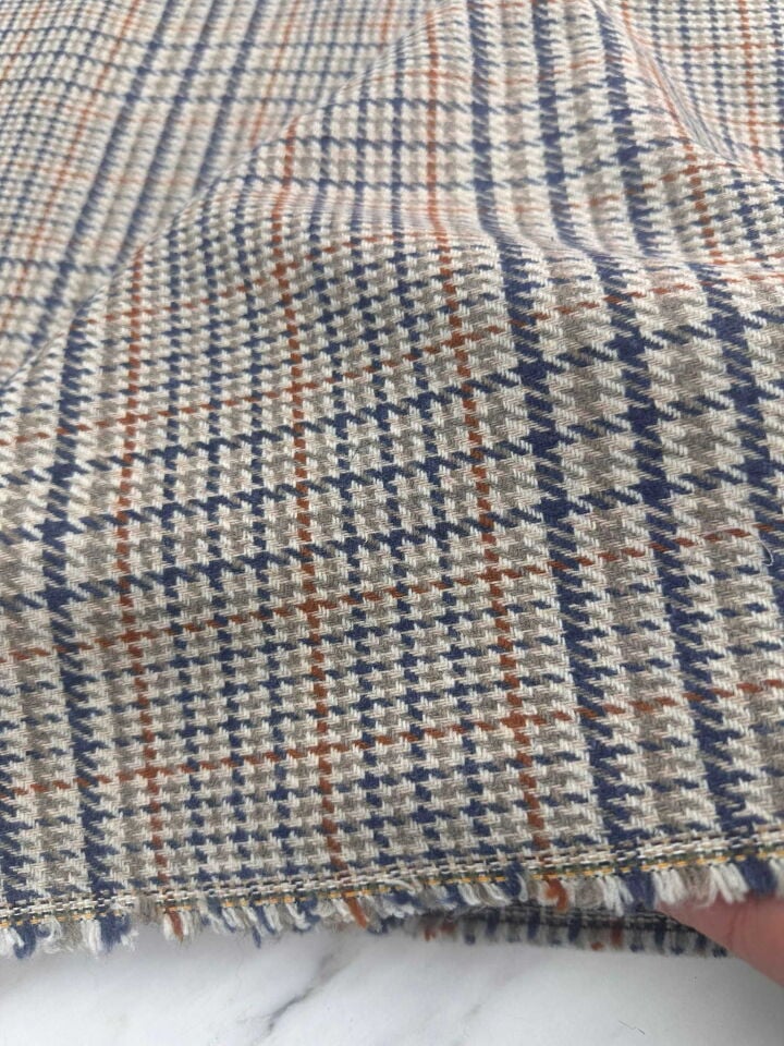 Ekose Desen Poliviskon Elbise Etek Pantolon Ceket