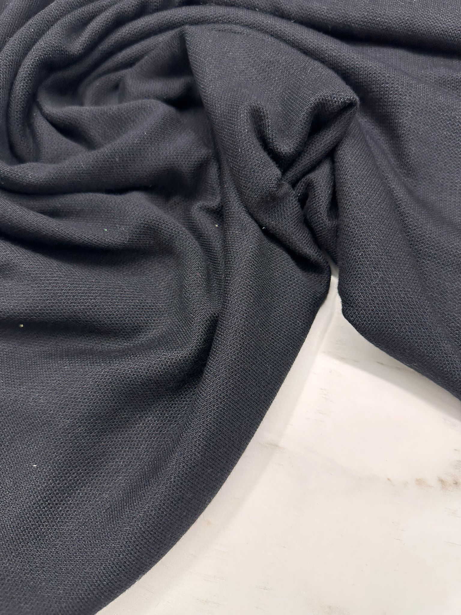 Siyah Sık Dokuma Örme Triko Elbise Etek Hırka