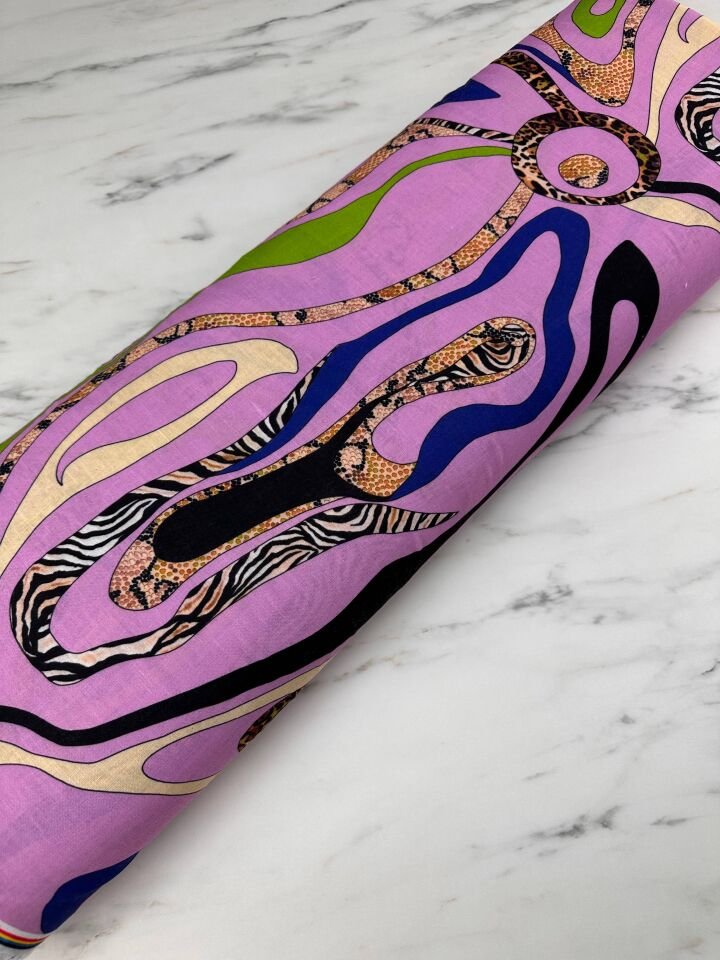 Vero Desen Elbiselik Pantolonluk Keten Kumaş