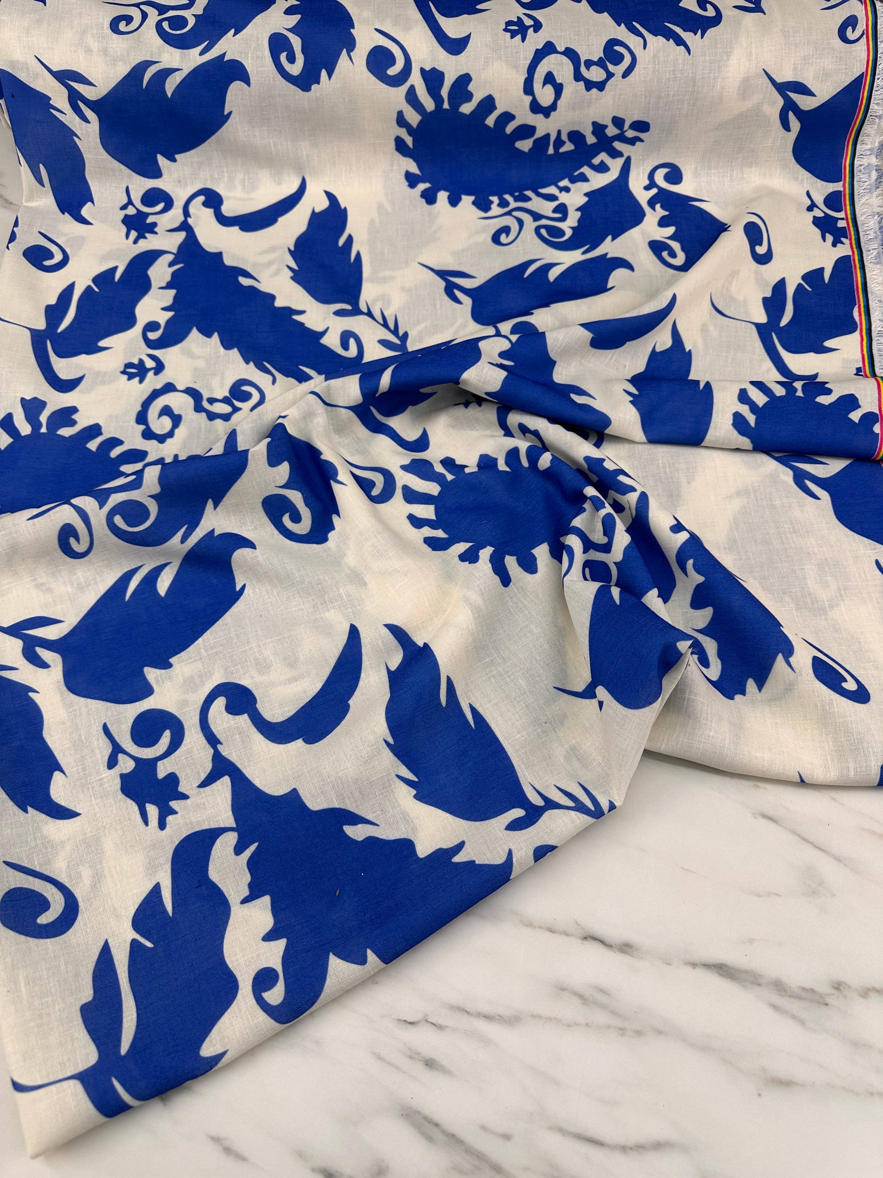 Fantazi Dijital Baskı Elbiselik Pantolonluk Keten