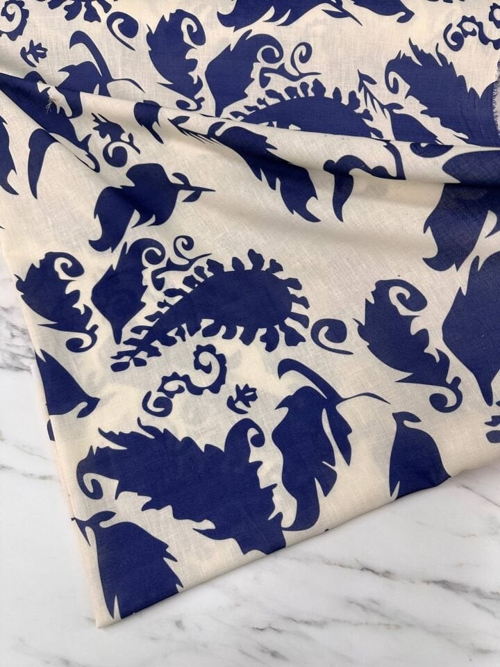 Trent Desen Elbiselik Pantolonluk Keten Kumaş