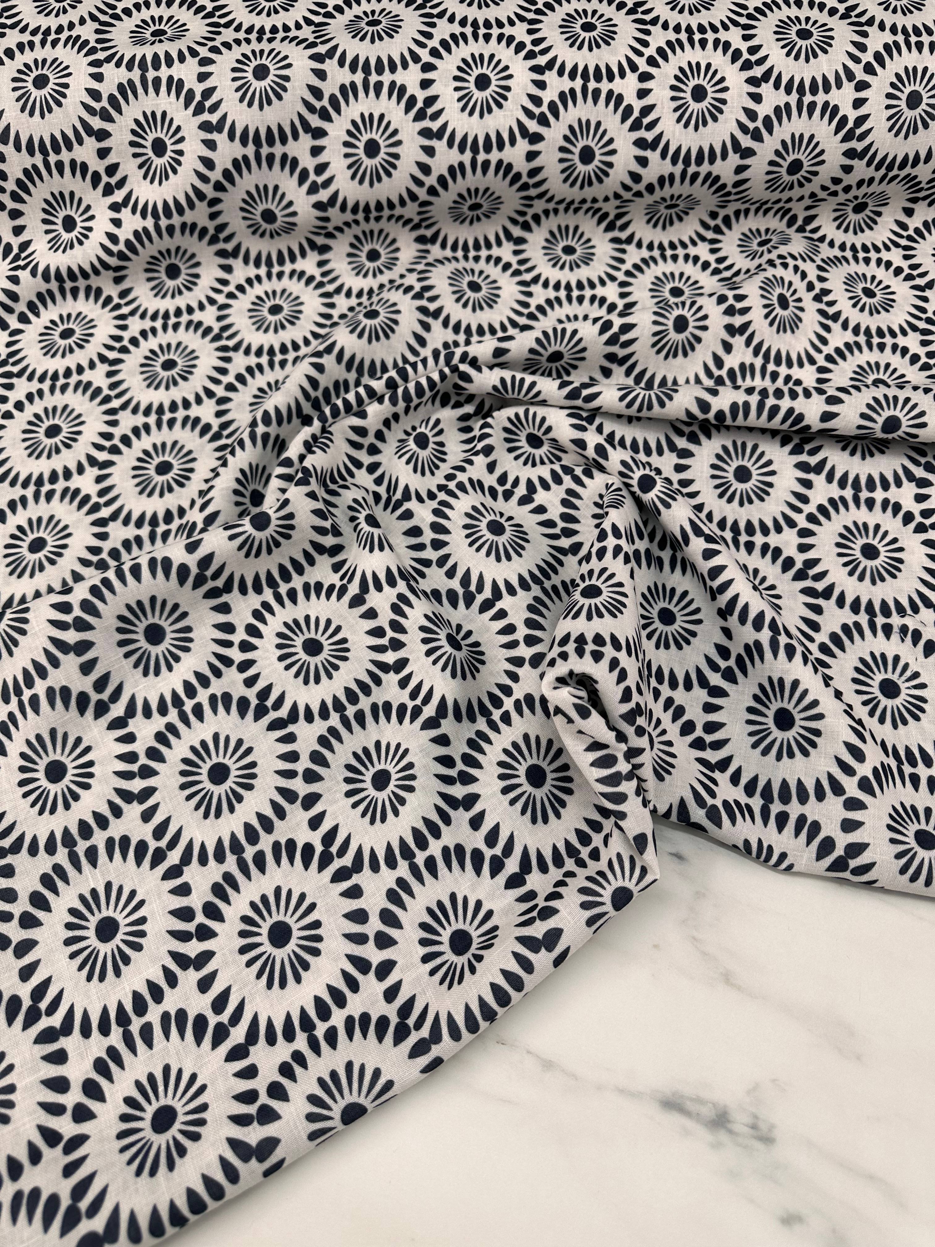 Sero Desen Elbiselik Pantolonluk Keten Kumaş