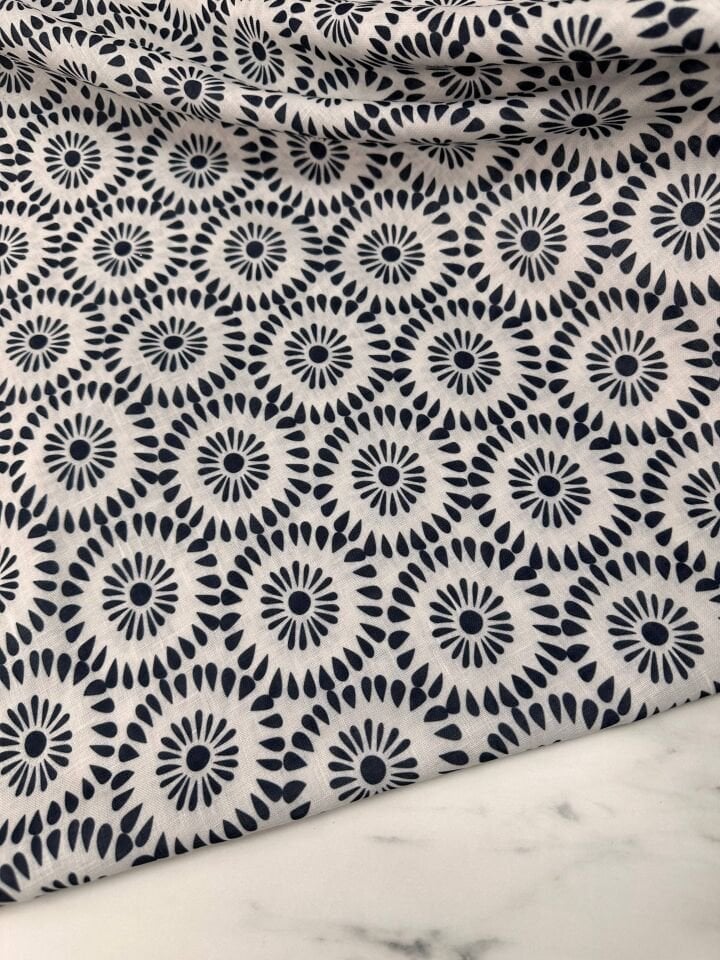 Sero Desen Elbiselik Pantolonluk Keten Kumaş