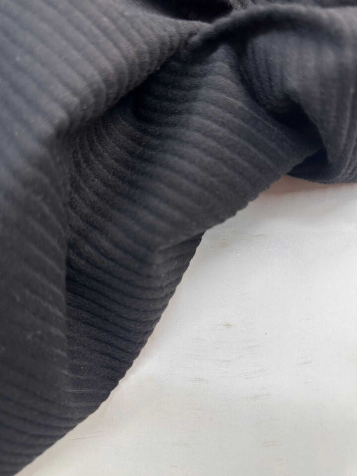 Siyah Fitilli İthal Kadife Elbise Etek Pantolon Ceket