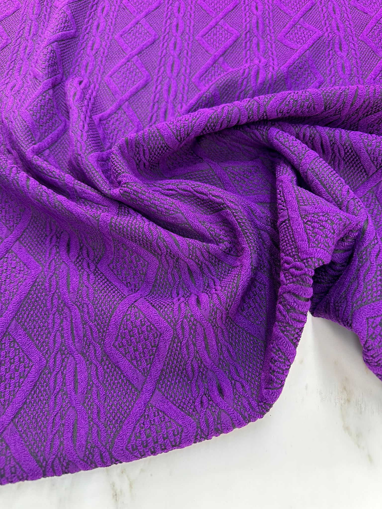 Örme Brokar Kabartma Etek Elbise Kap