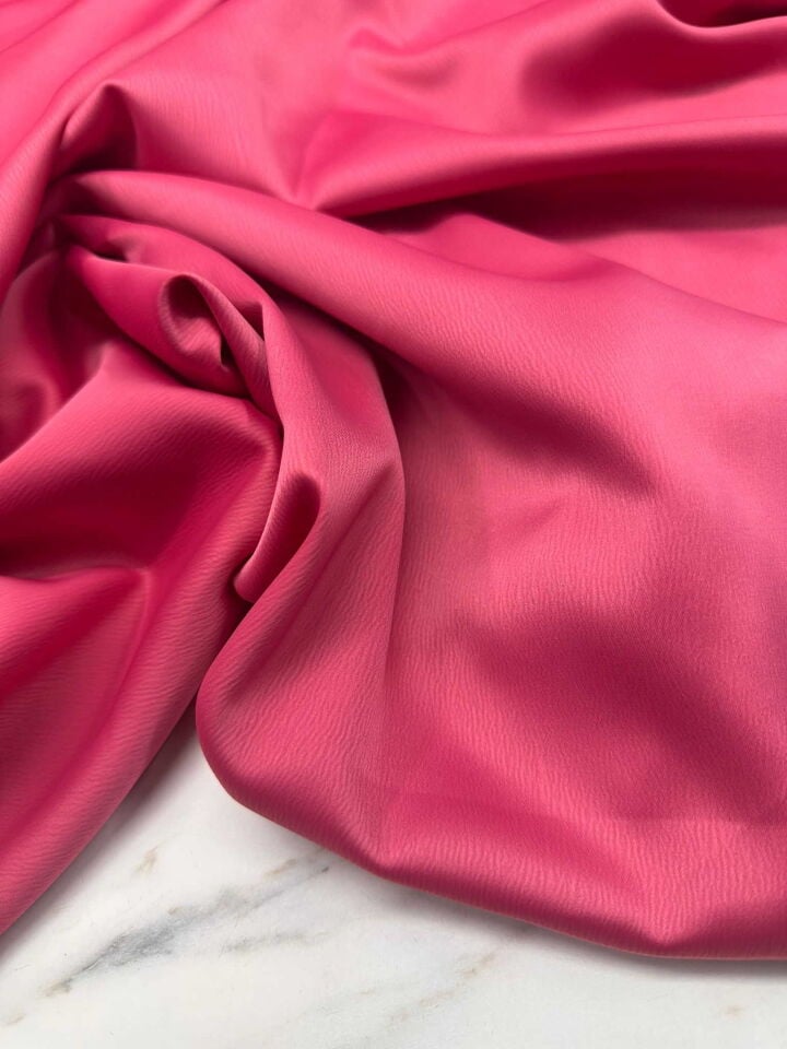 Nar Çiçegi Likralı İpek Saten Elbise Etek Şalvar