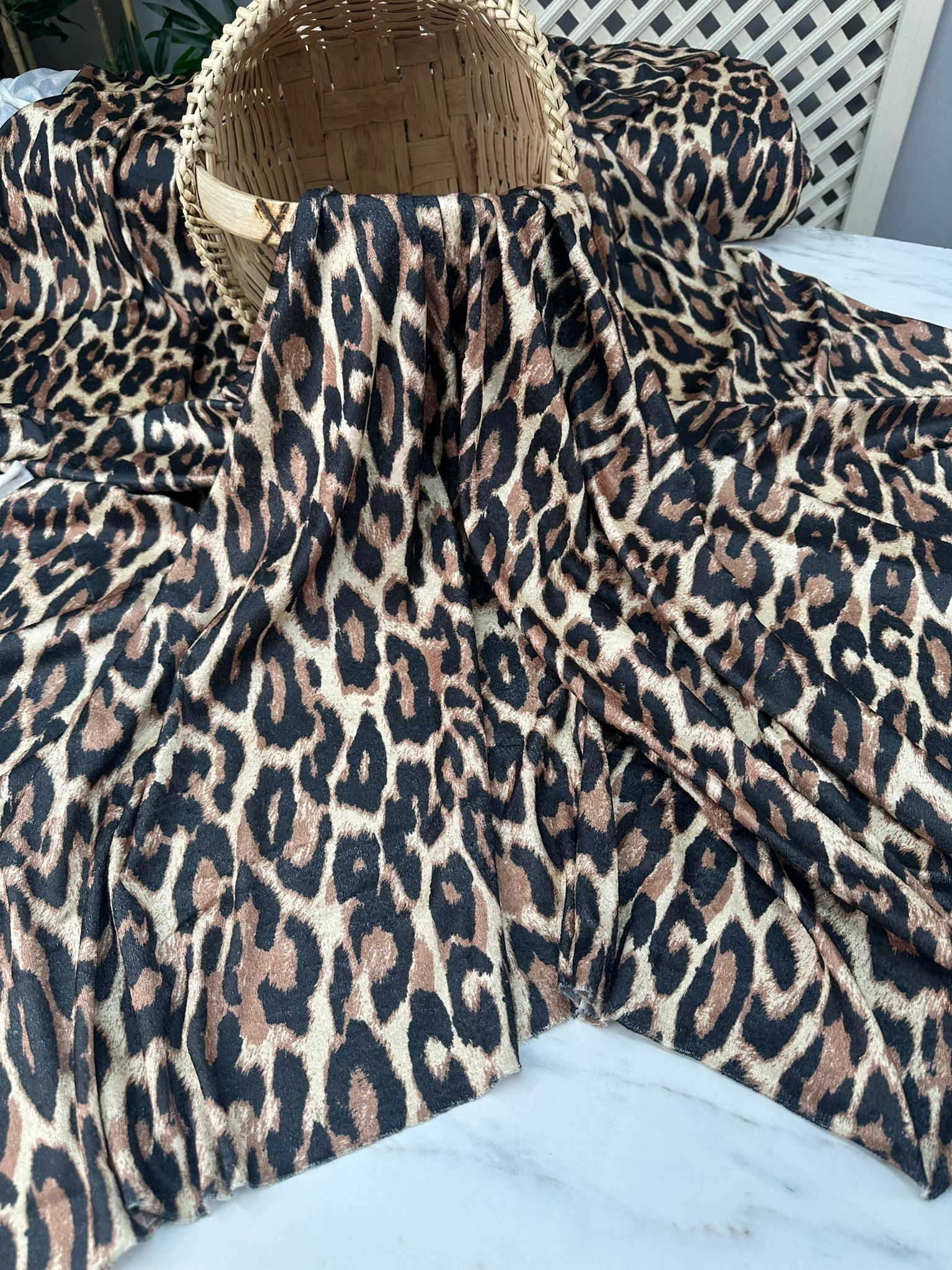 Leopar İnci Kadife