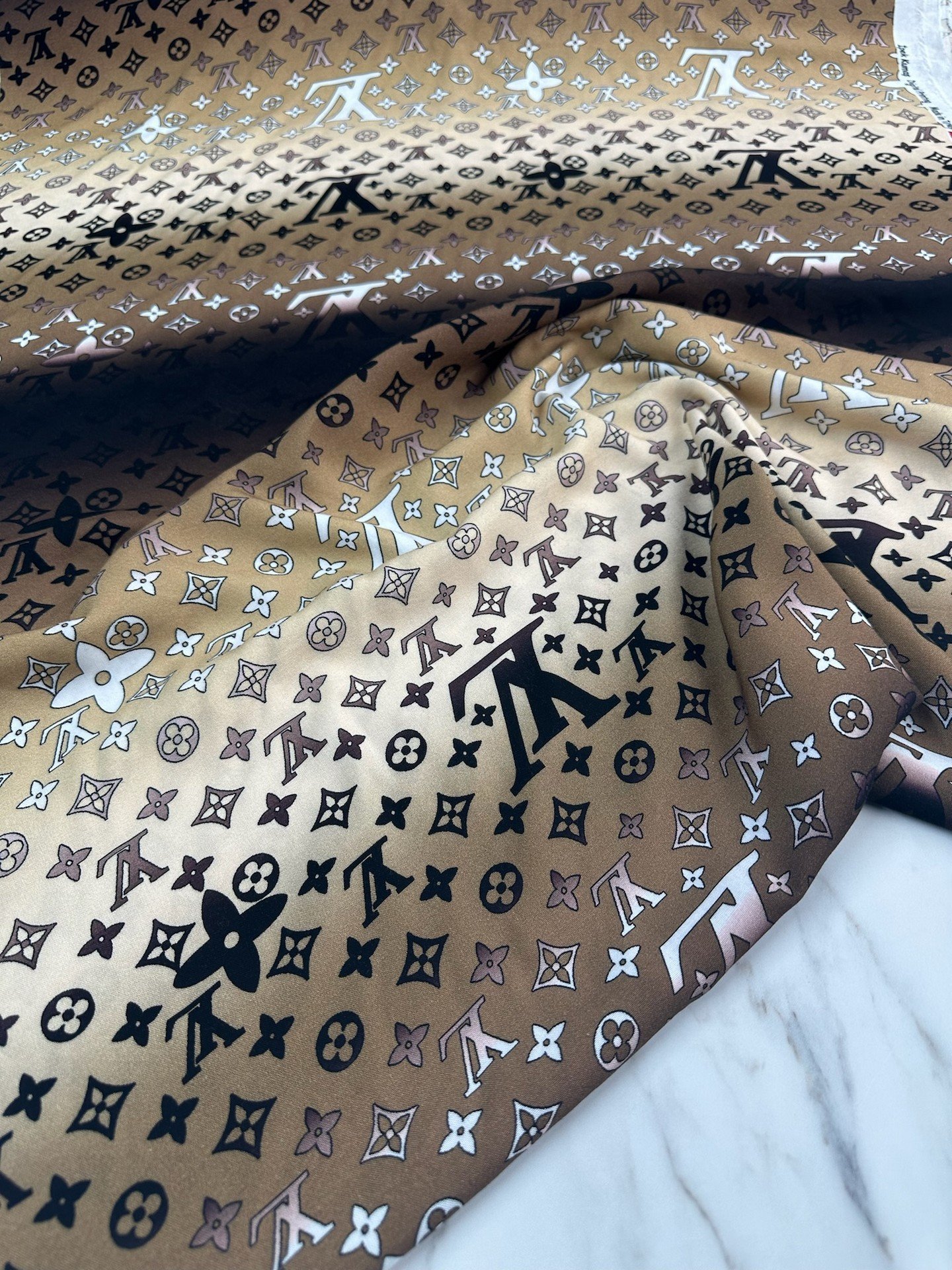 Dijital Baskı Bambu Elbiselik Pamuk Kumaş