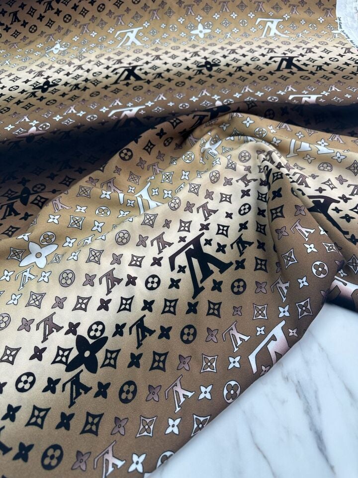 Dijital Baskı Bambu Elbiselik Pamuk Kumaş