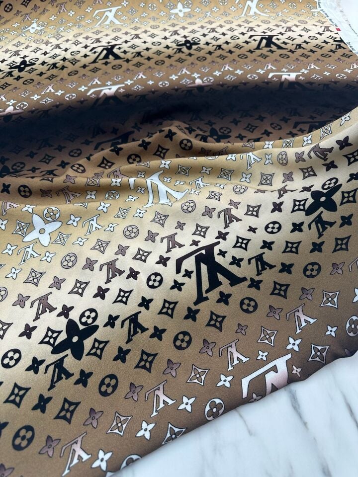 Dijital Baskı Bambu Elbiselik Pamuk Kumaş