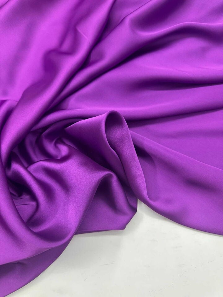 Mor İpek Seten Elbise Bluz