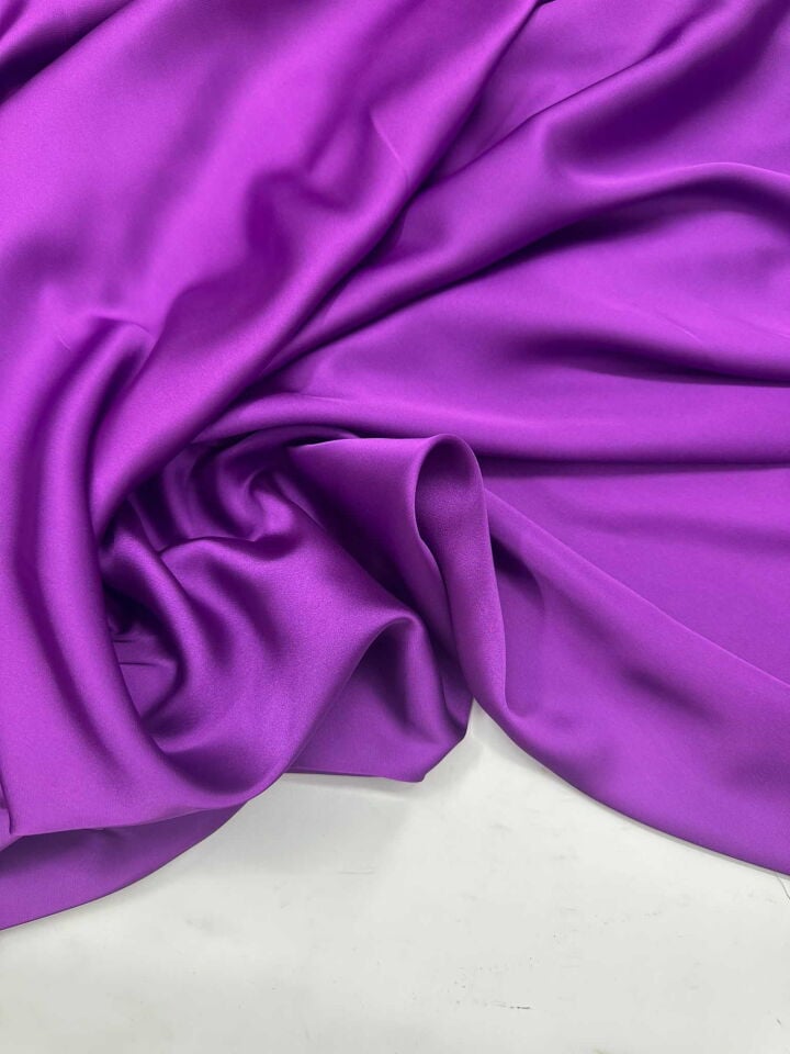 Mor İpek Seten Elbise Bluz