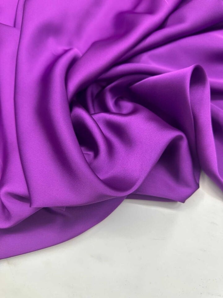 Mor İpek Seten Elbise Bluz