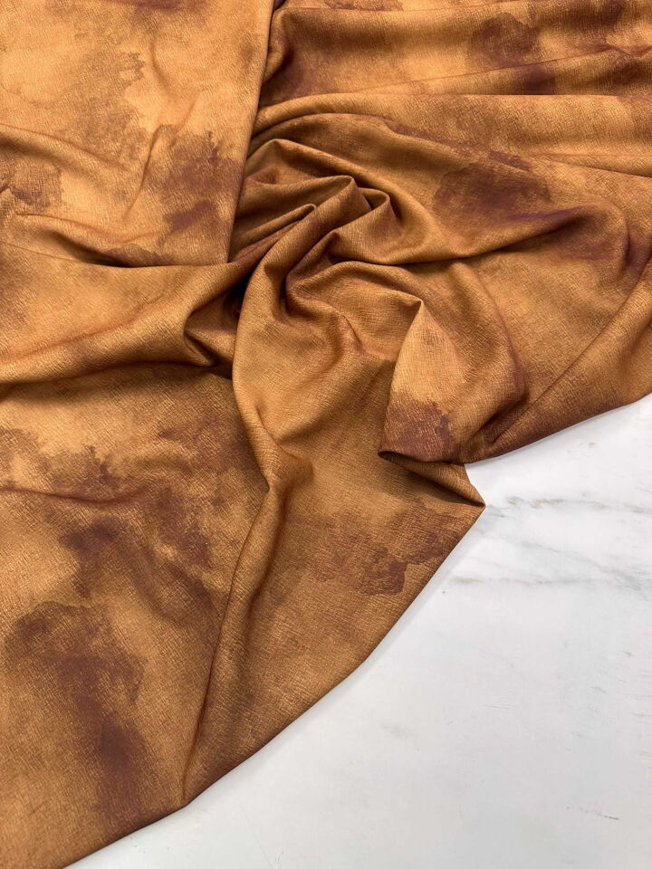 Liklalı Batik Desen Cesika Krep Kumaş Elbise Bluz Şalvar