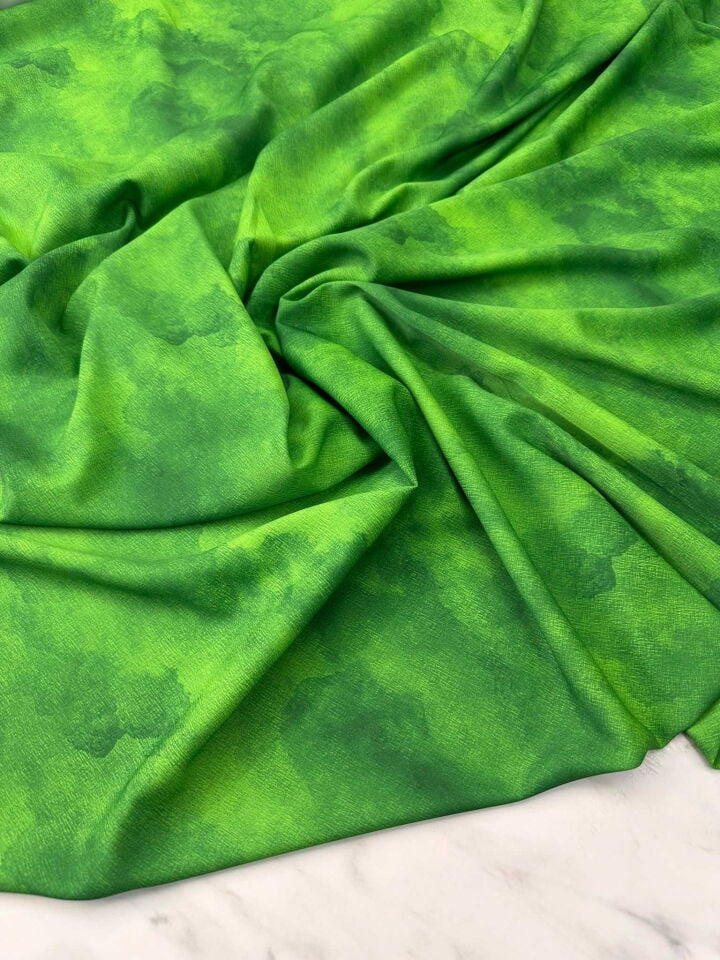 Batik Desen Likralı Cesika Krep Elbise Etek Şalvar