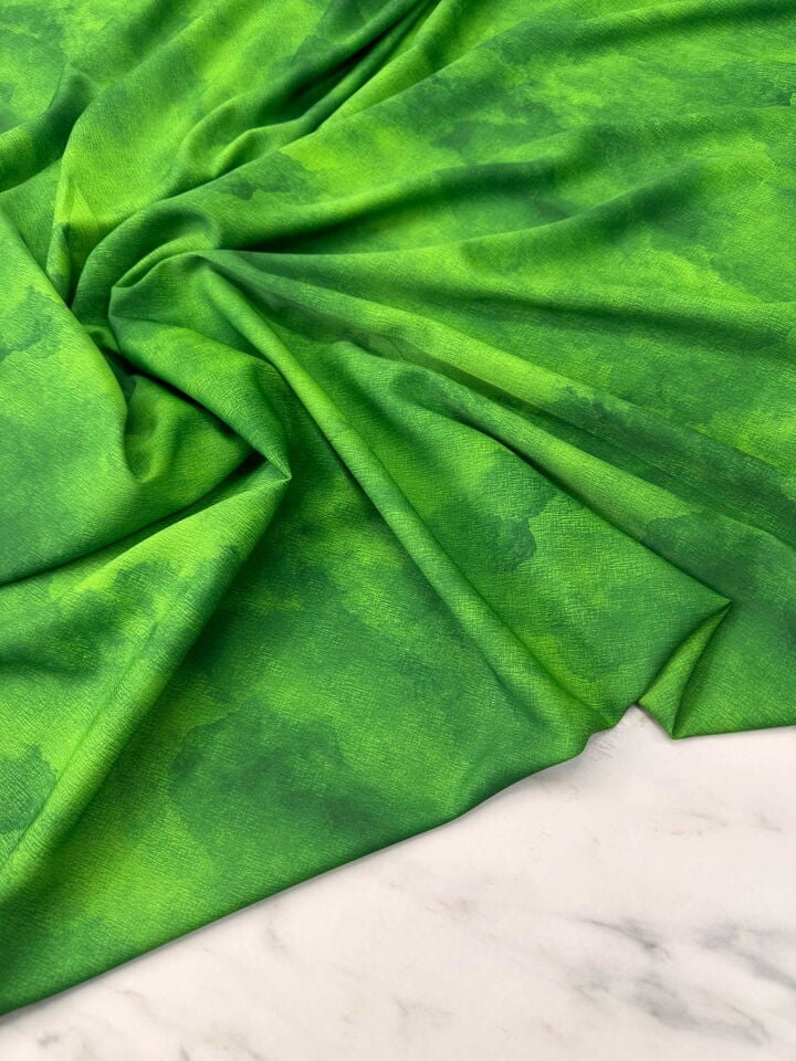 Batik Desen Likralı Cesika Krep Elbise Etek Şalvar