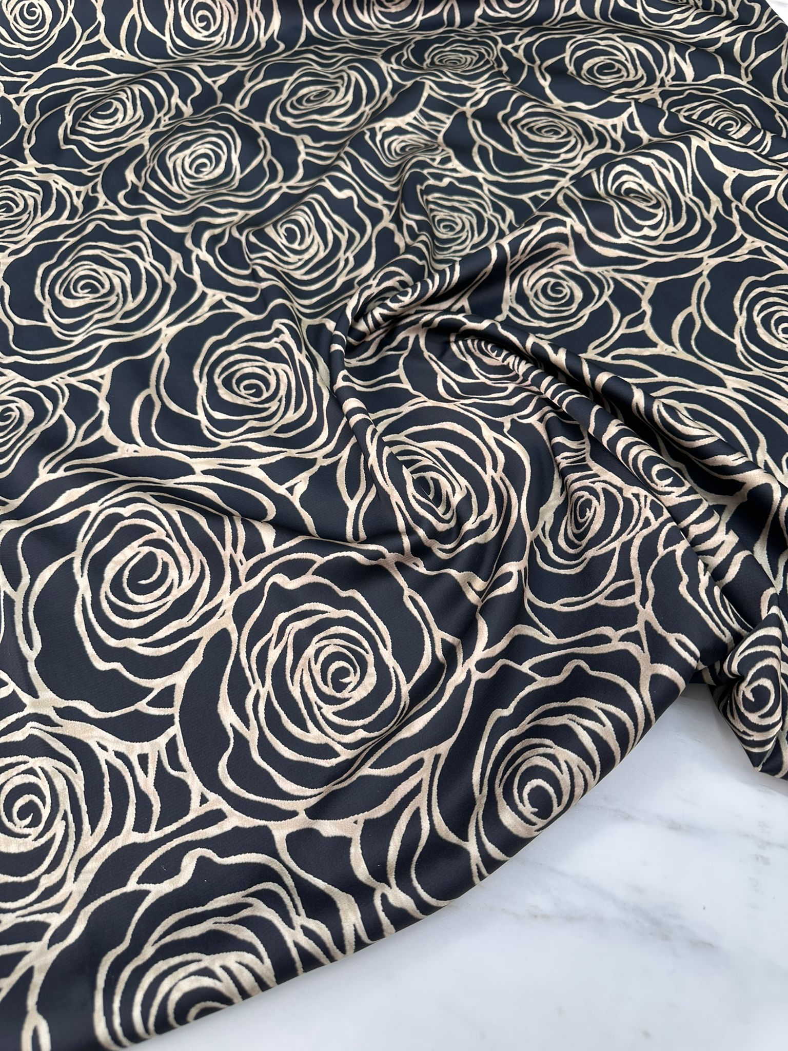 Febori Desen İpek Saten Elbise Etek Gömlek Şalvar