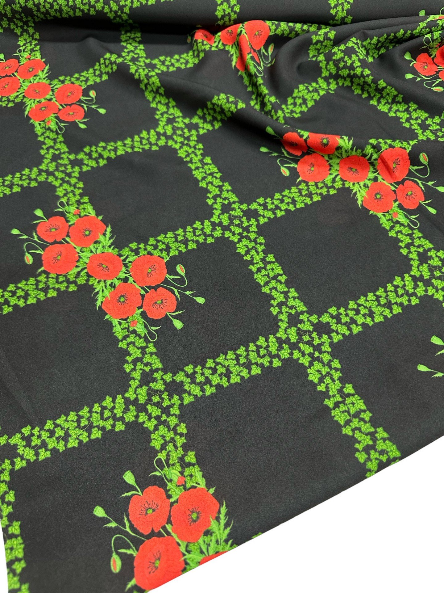 Kareli Desen Elbiselik Gömleklik Krep Kumaş