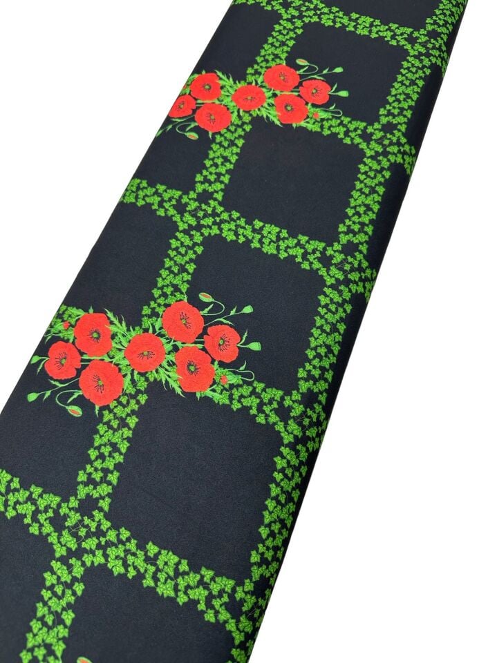 Kareli Desen Elbiselik Gömleklik Krep Kumaş