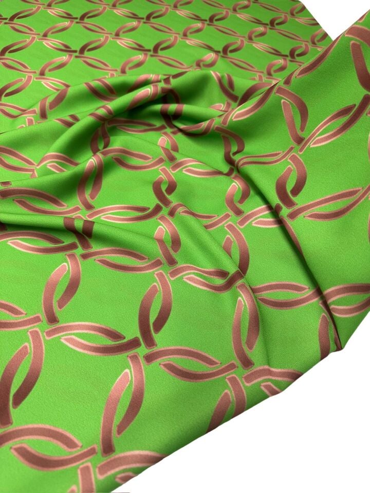 Uffizi Desen Elbiselik Gömleklik Krep Kumaş