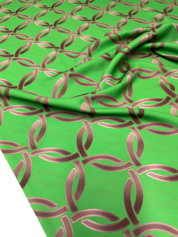 Uffizi Desen Elbiselik Gömleklik Krep Kumaş