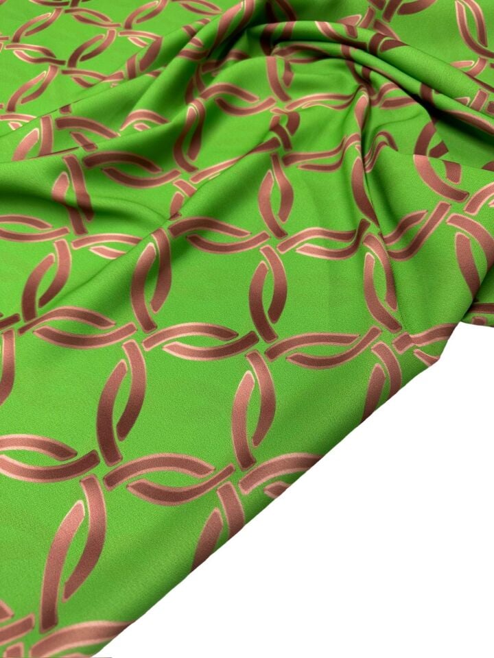 Uffizi Desen Elbiselik Gömleklik Krep Kumaş