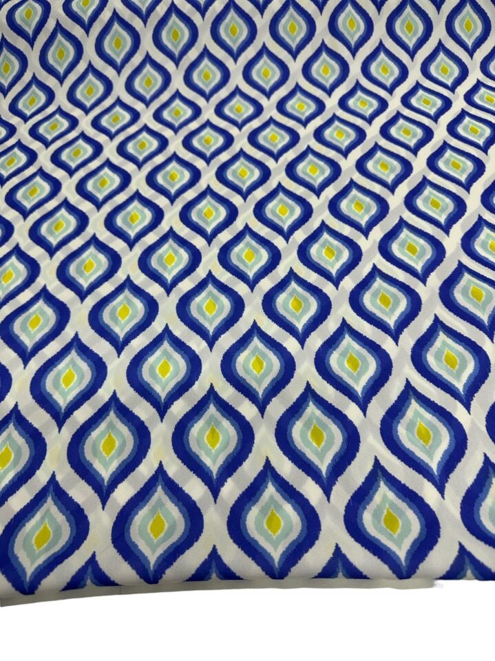 İkat Desen Elbiselik Gömleklik Krep Kumaş