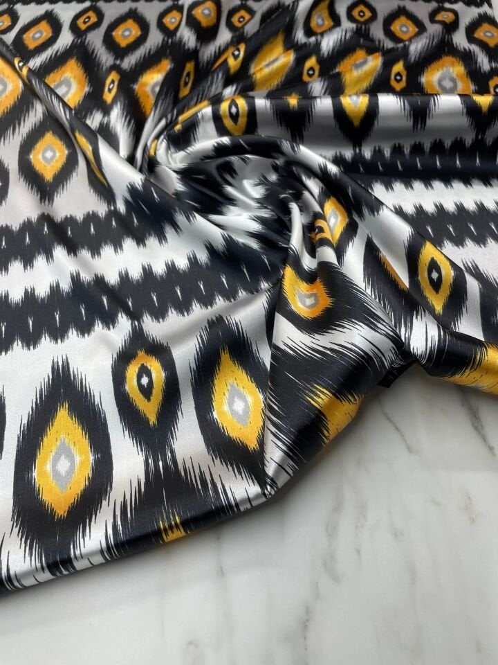 Neo Desen Elbiselik Gömleklik Tivil Saten Kumaş