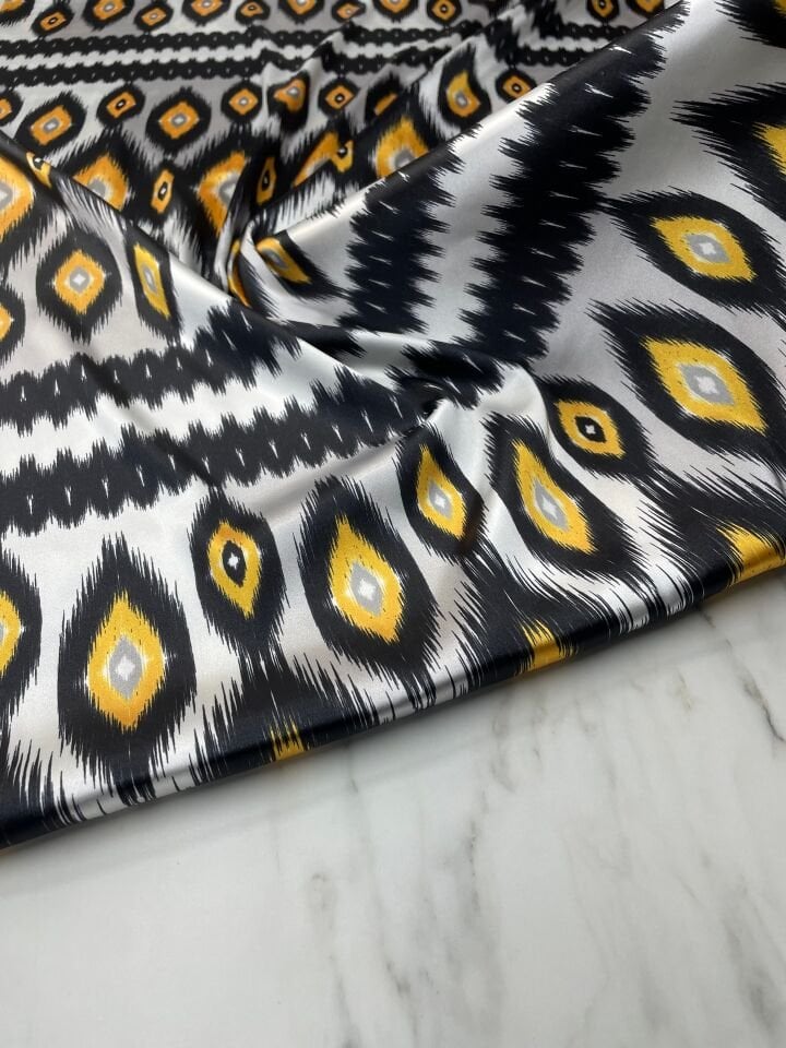 Neo Desen Elbiselik Gömleklik Tivil Saten Kumaş