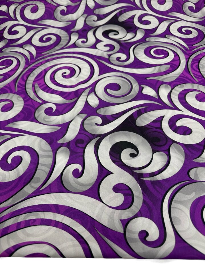 Viyana Desen Elbiselik Gömleklik Krep Kumaş