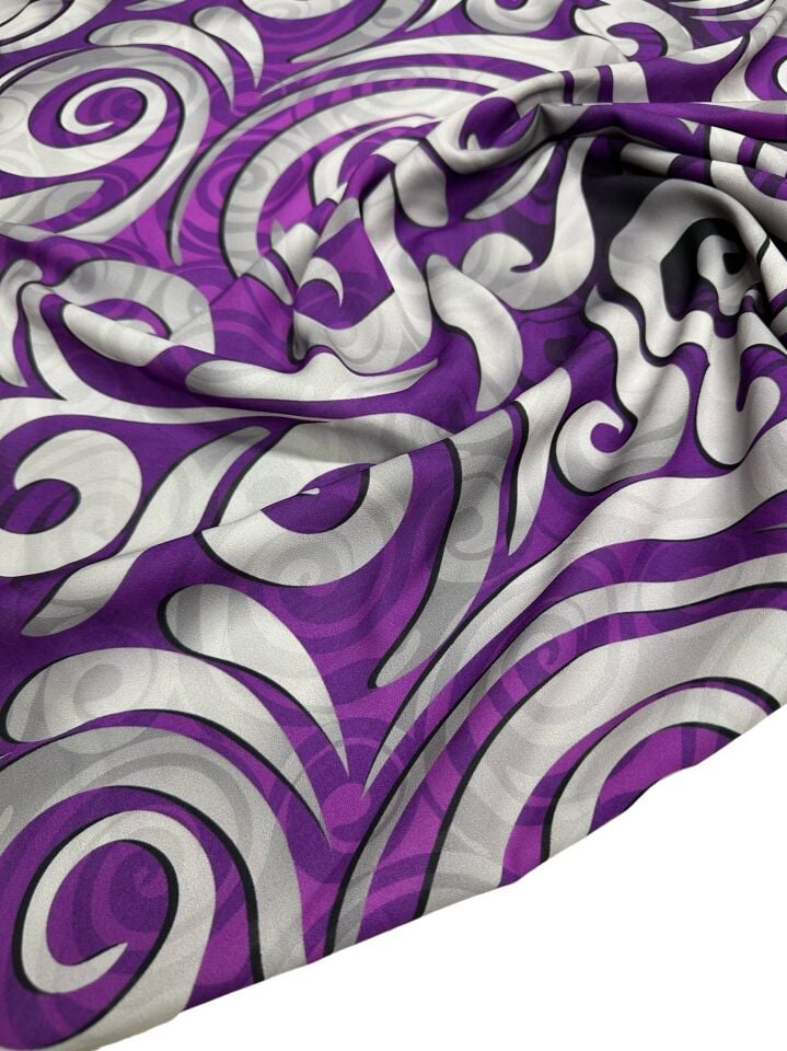 Viyana Desen Elbiselik Gömleklik Krep Kumaş