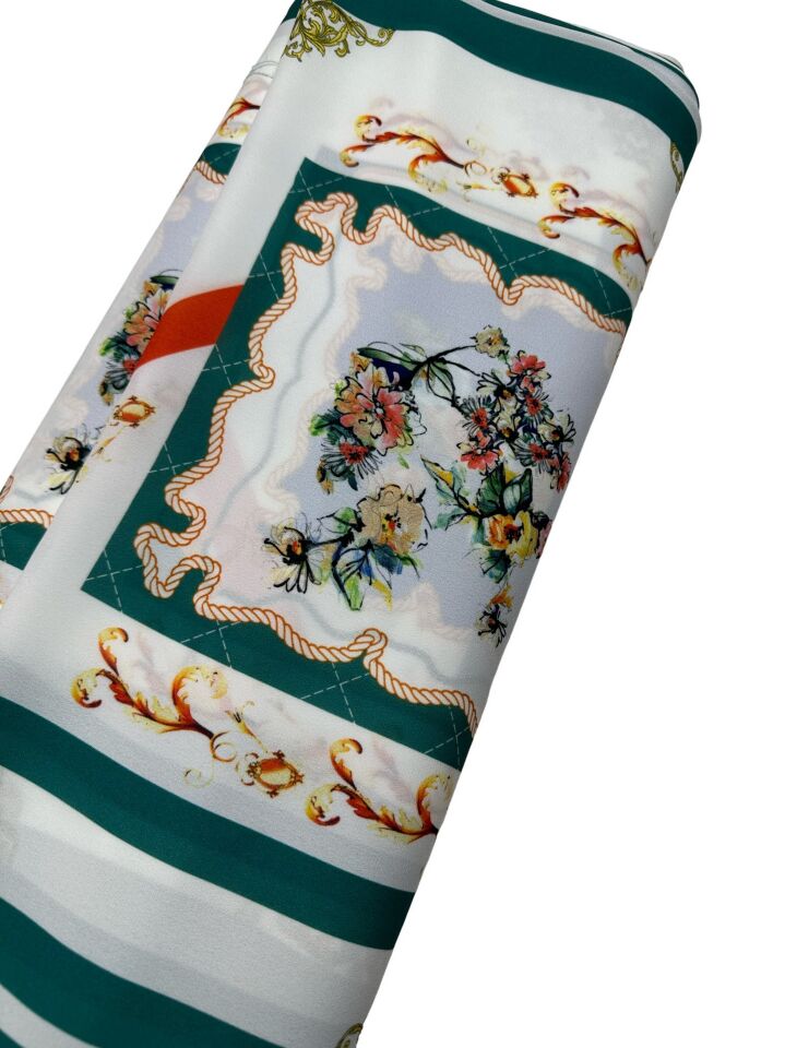 Kareli Desen Elbiselik Gömleklik Krep Kumaş