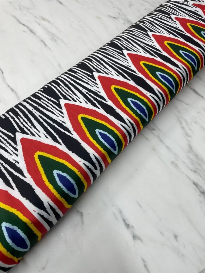 Gorza Desen Elbiselik Gömleklik Tivil Saten Kumaş