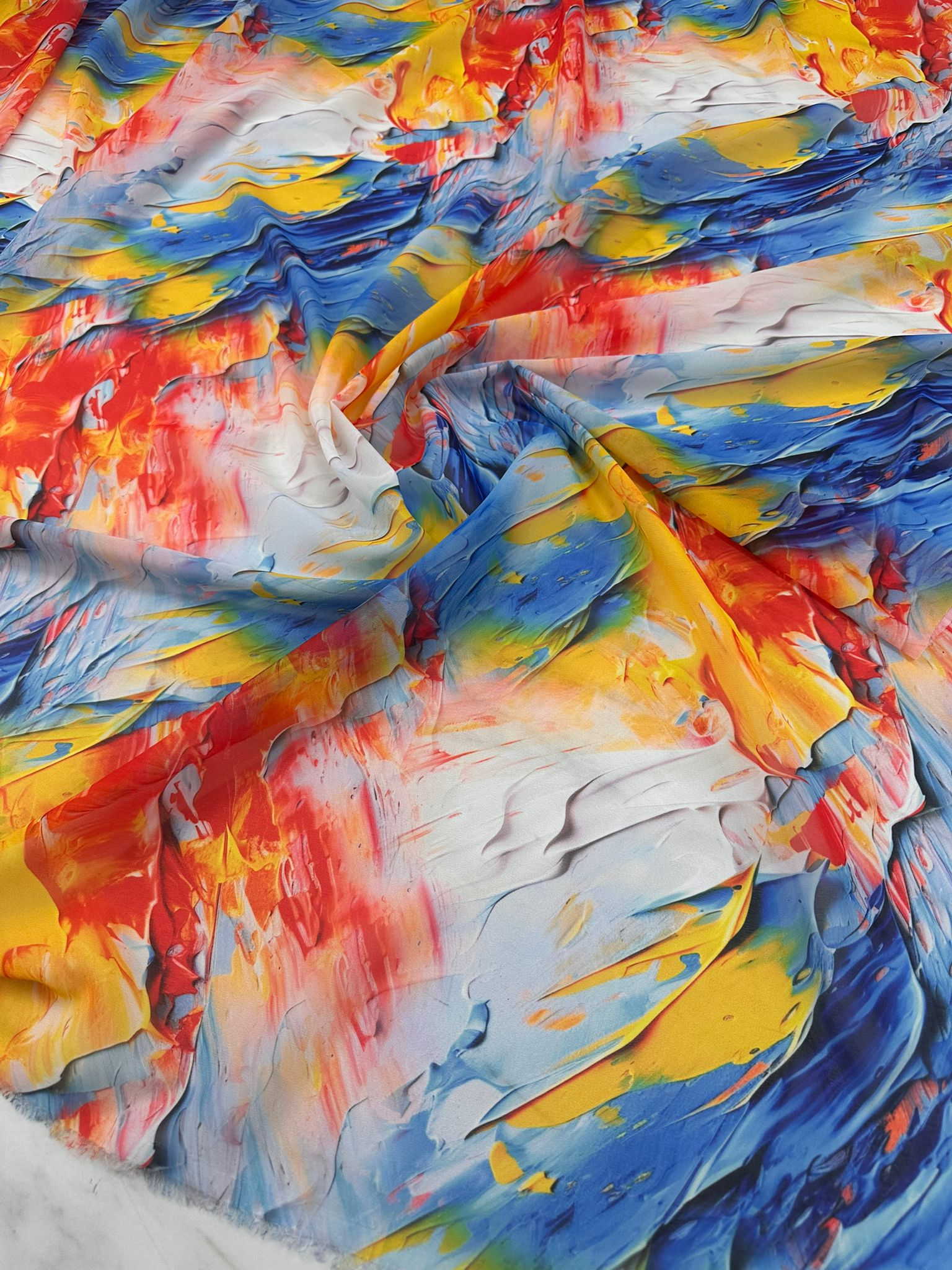 Desenli Şifon Kumaş Elbise Gömlek Etek Şal Payeo