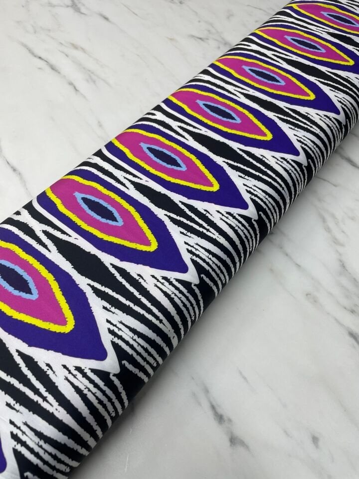 Gorza Desen Elbiselik Gömleklik Tivil Saten Kumaş