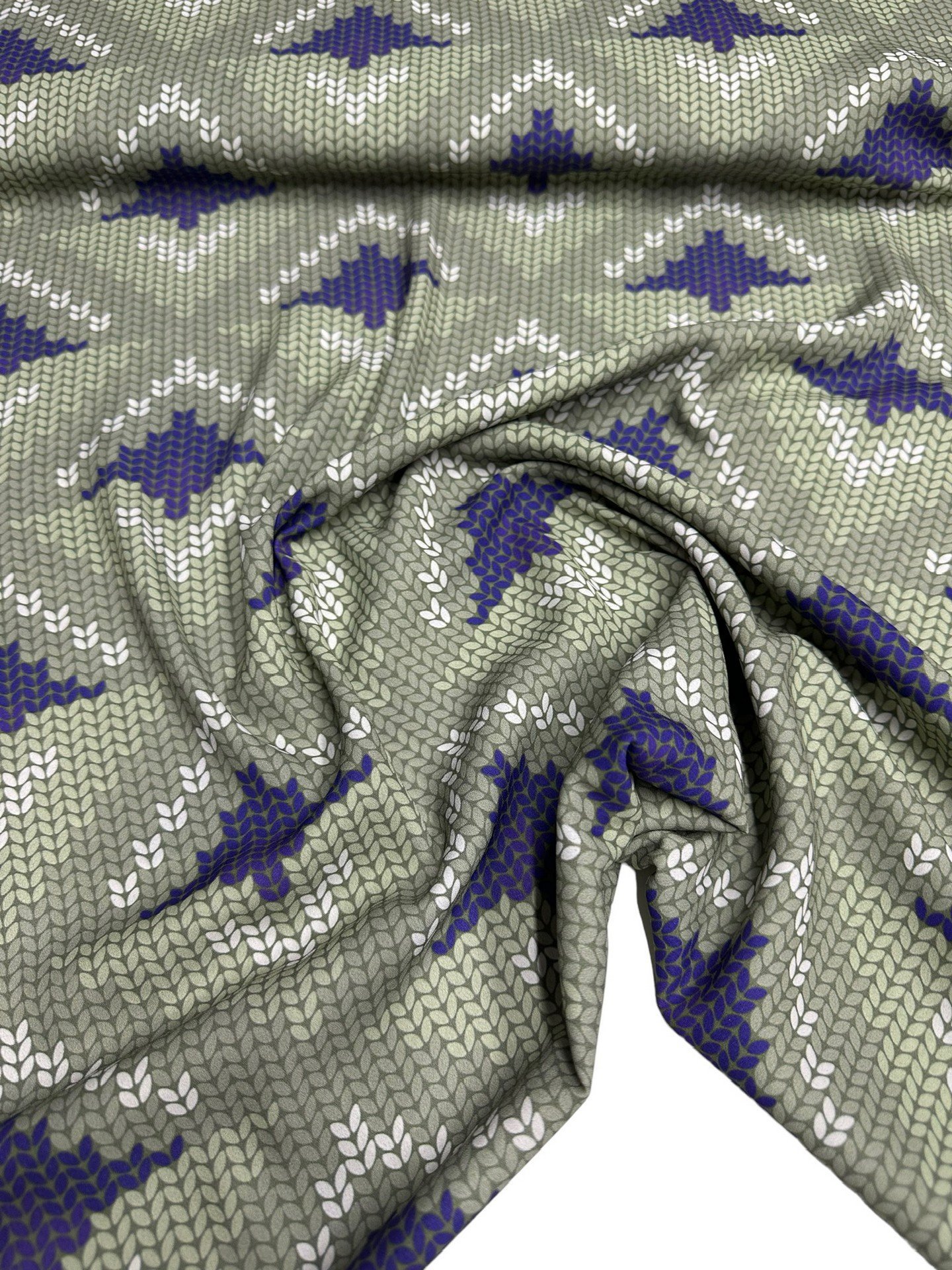 İkat Desen Elbiselik Gömleklik Krep Kumaş