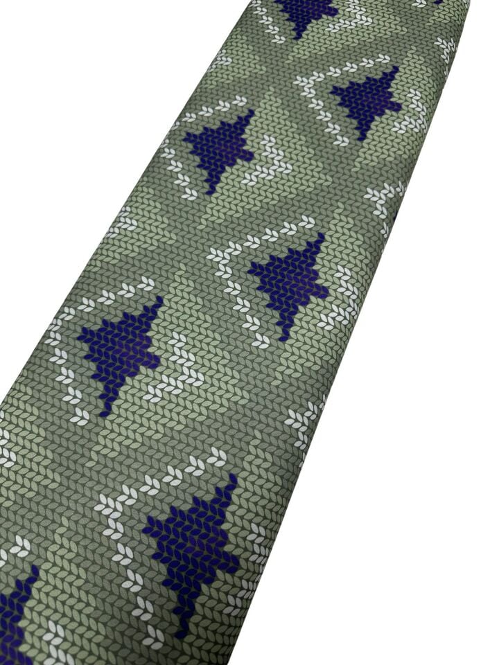 İkat Desen Elbiselik Gömleklik Krep Kumaş