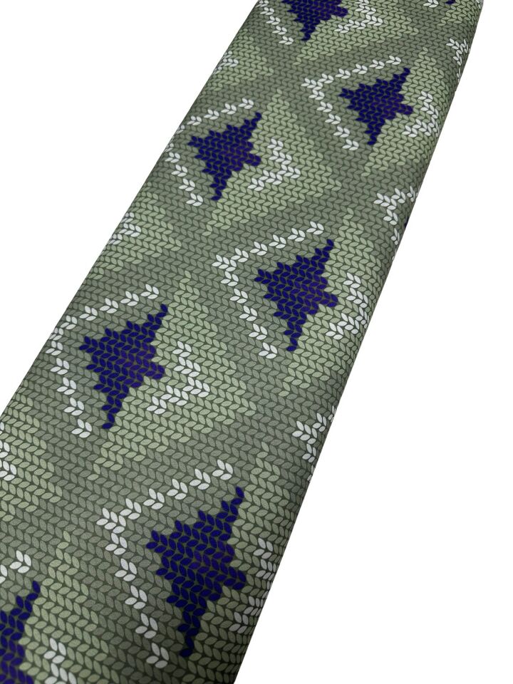 İkat Desen Elbiselik Gömleklik Krep Kumaş