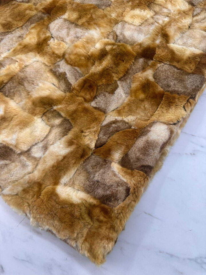 Yama Desen Kürk  Yelek Ceket