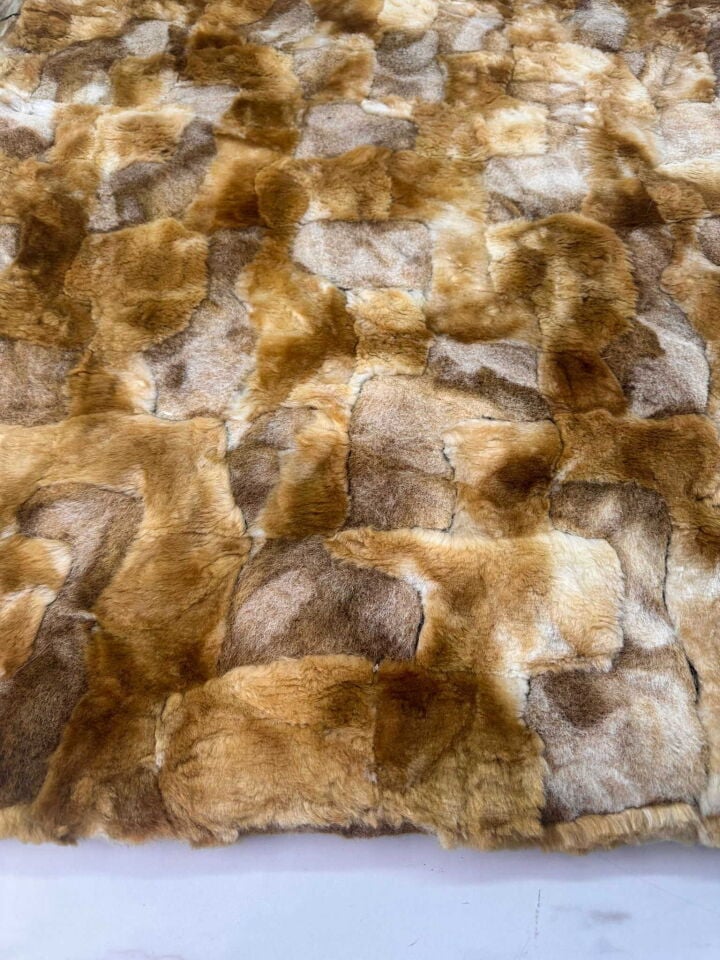 Yama Desen Kürk  Yelek Ceket