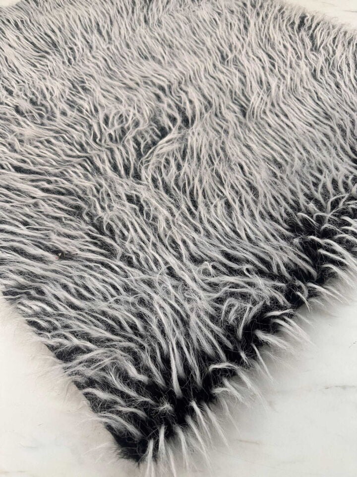 Uzun Tüy Pelüş Kumaş Yelek Mont