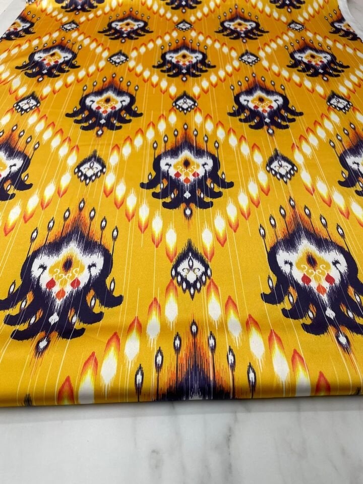 Zeon Desen Elbiselik Gömleklik Tivil Saten Kumaş