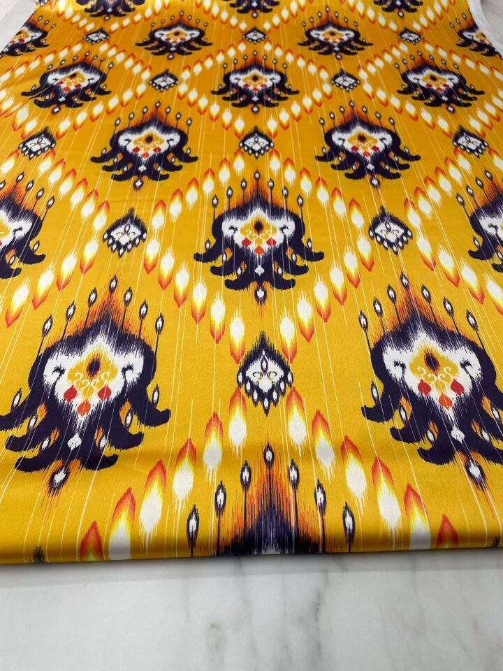 Zeon Desen Elbiselik Gömleklik Tivil Saten Kumaş