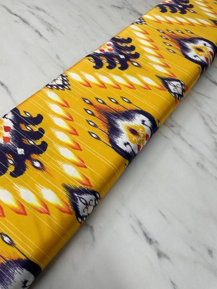 Zeon Desen Elbiselik Gömleklik Tivil Saten Kumaş